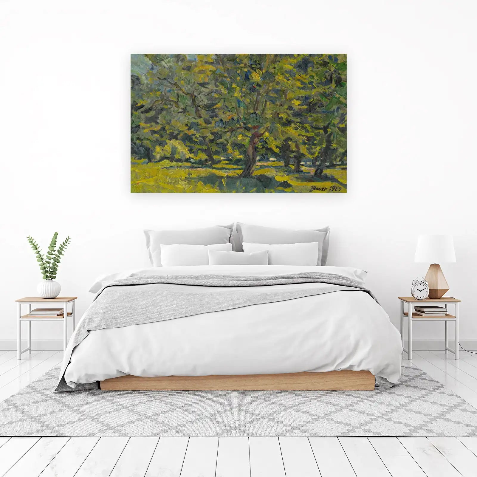 Impressionist Grove Sunny Landscape Wall Art