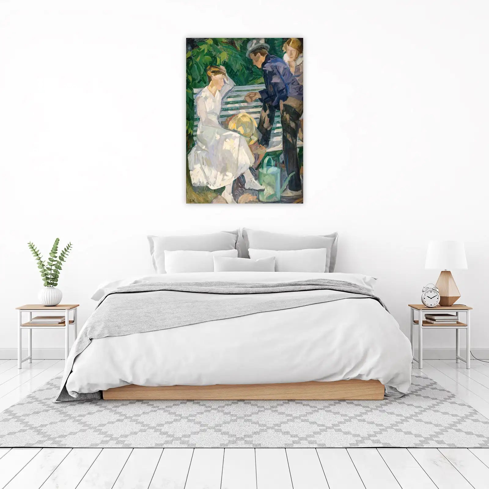 Vintage Garden Scene Art Wall Art