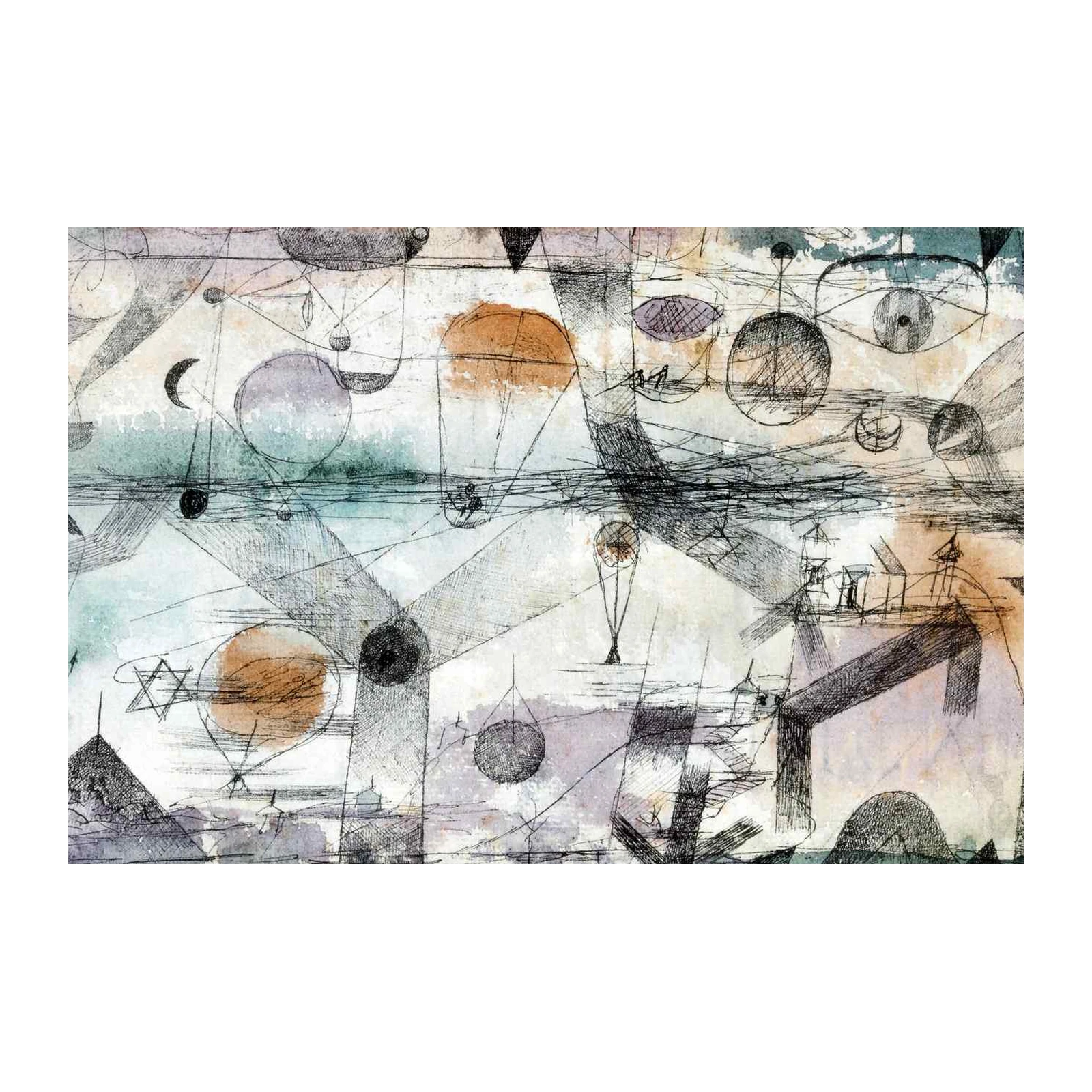 Whimsical Dreamscape Abstract Art Wall Art