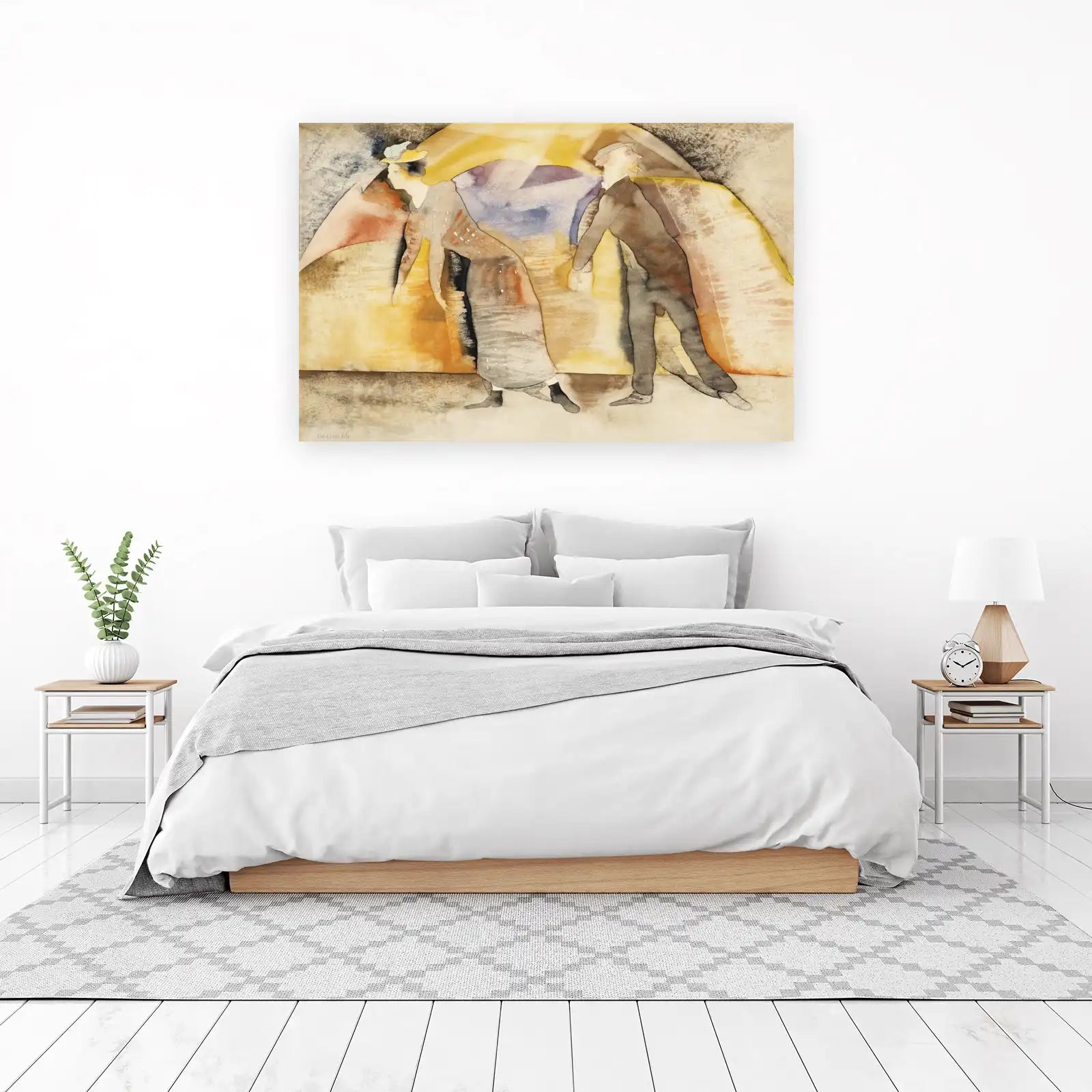 Art Deco Couple Promenade Wall Art