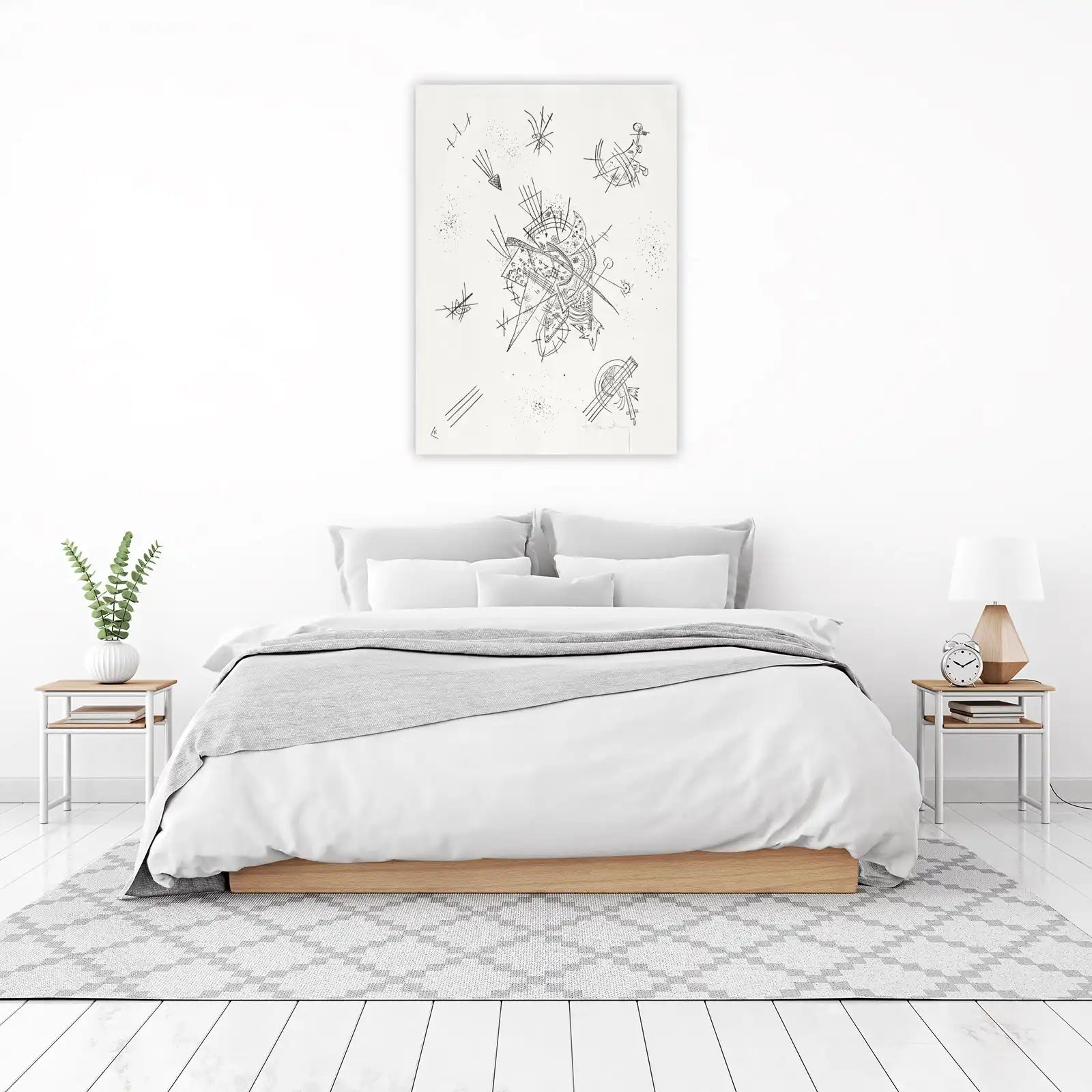 Abstract Lines & Dots Wall Art