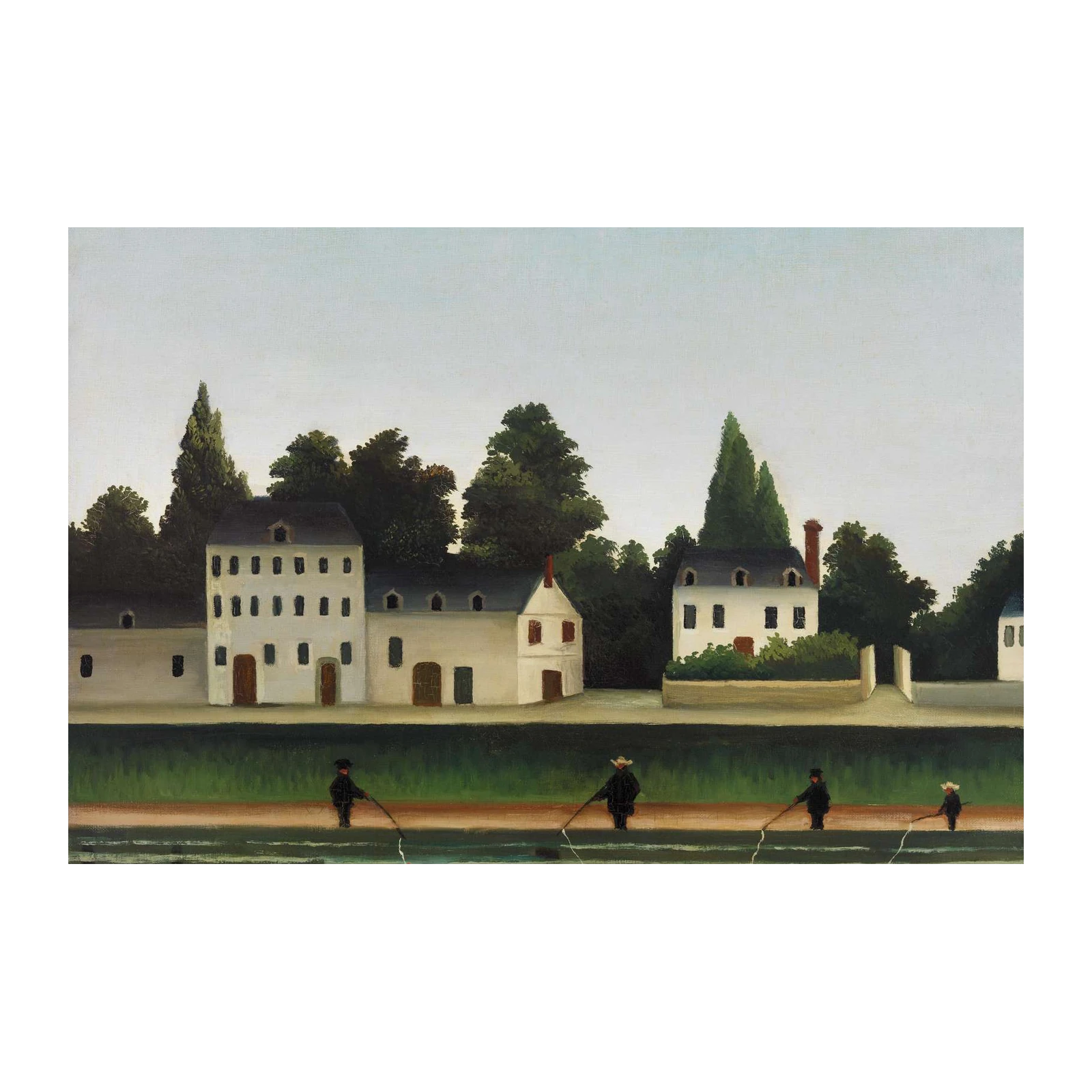 Riverside Fishing Henri Rousseau Wall Art