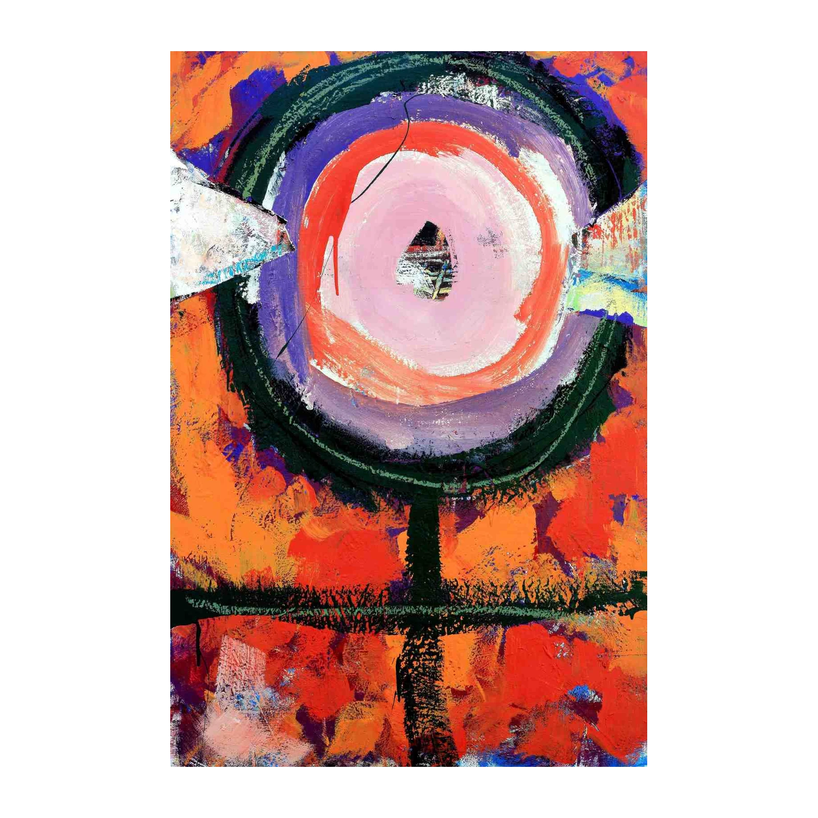 Vibrant Abstract Circle Wall Art