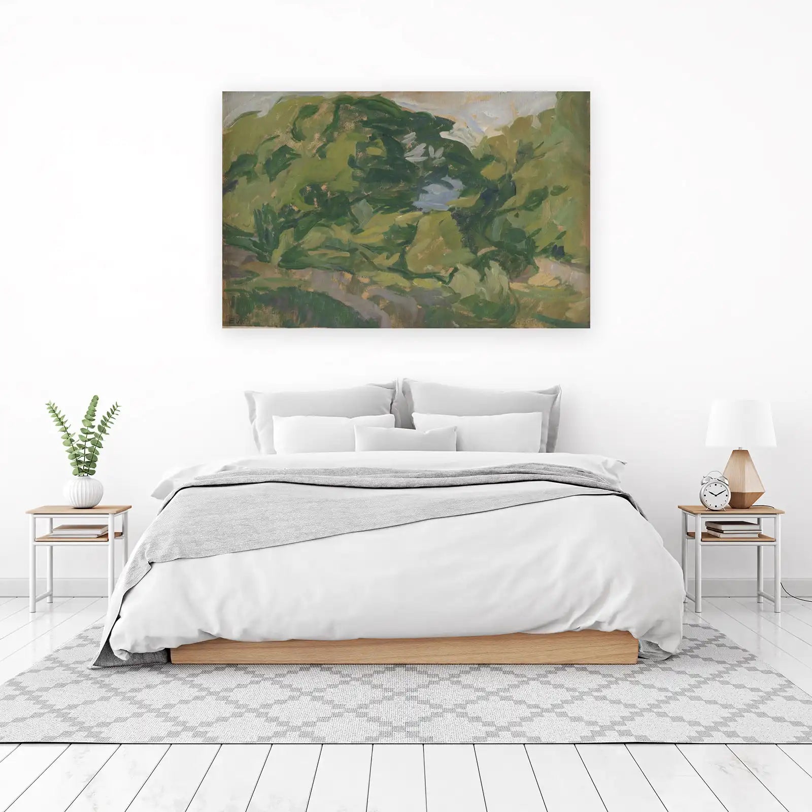 Verdant Grove Impressionist Landscape Wall Art