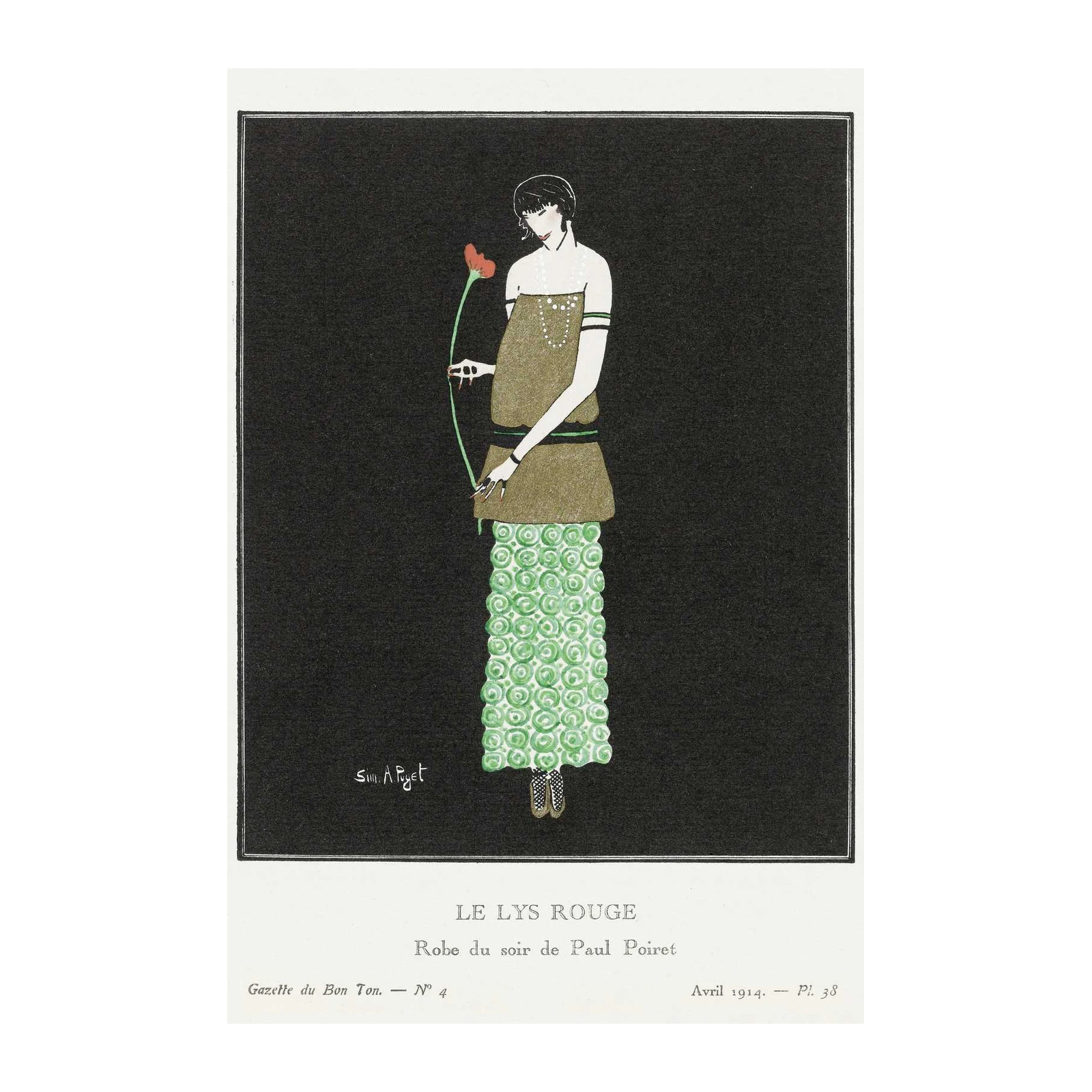 Art Deco Fashion Poster - 1914 Paul Poiret Wall Art