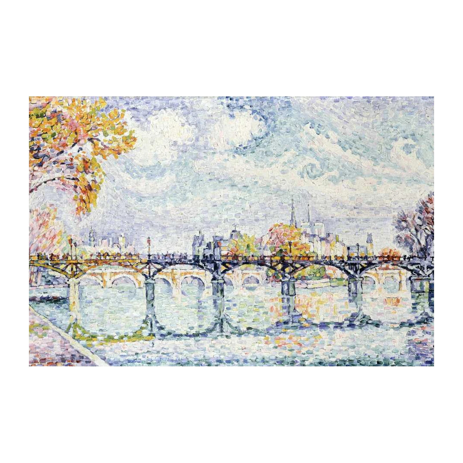 Parisian Pont Neuf Autumn Wall Art
