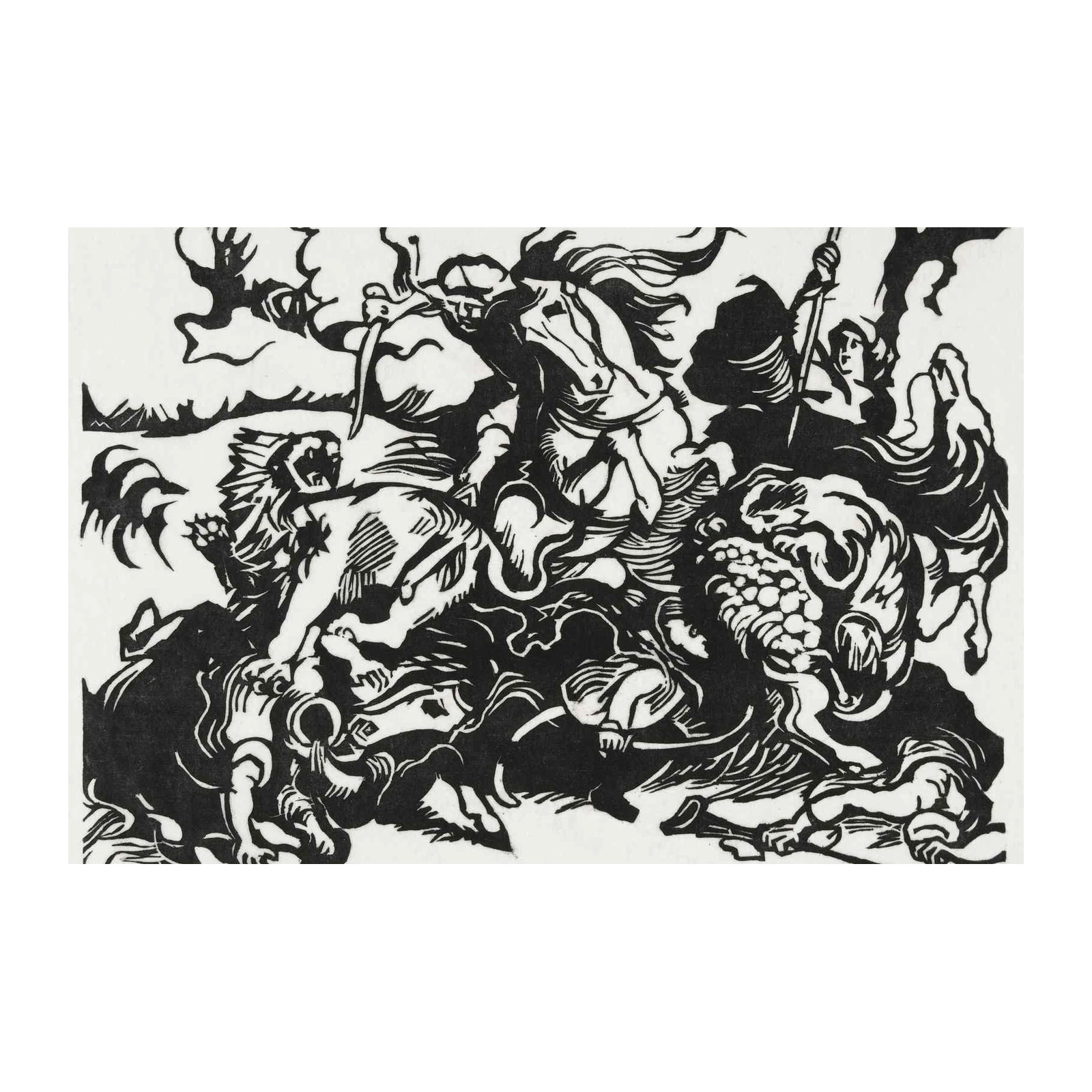 Epic Battle Horse Rider Wall Art