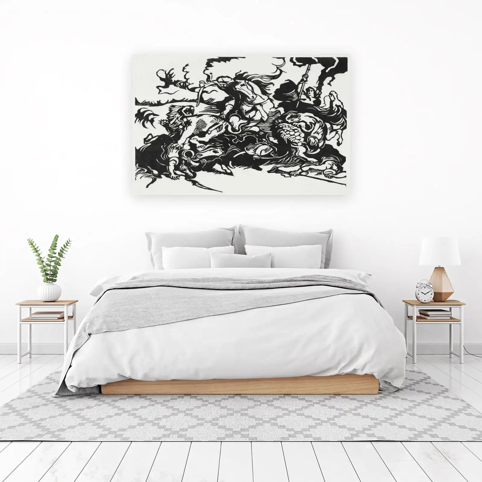 Epic Battle Horse Rider Wall Art