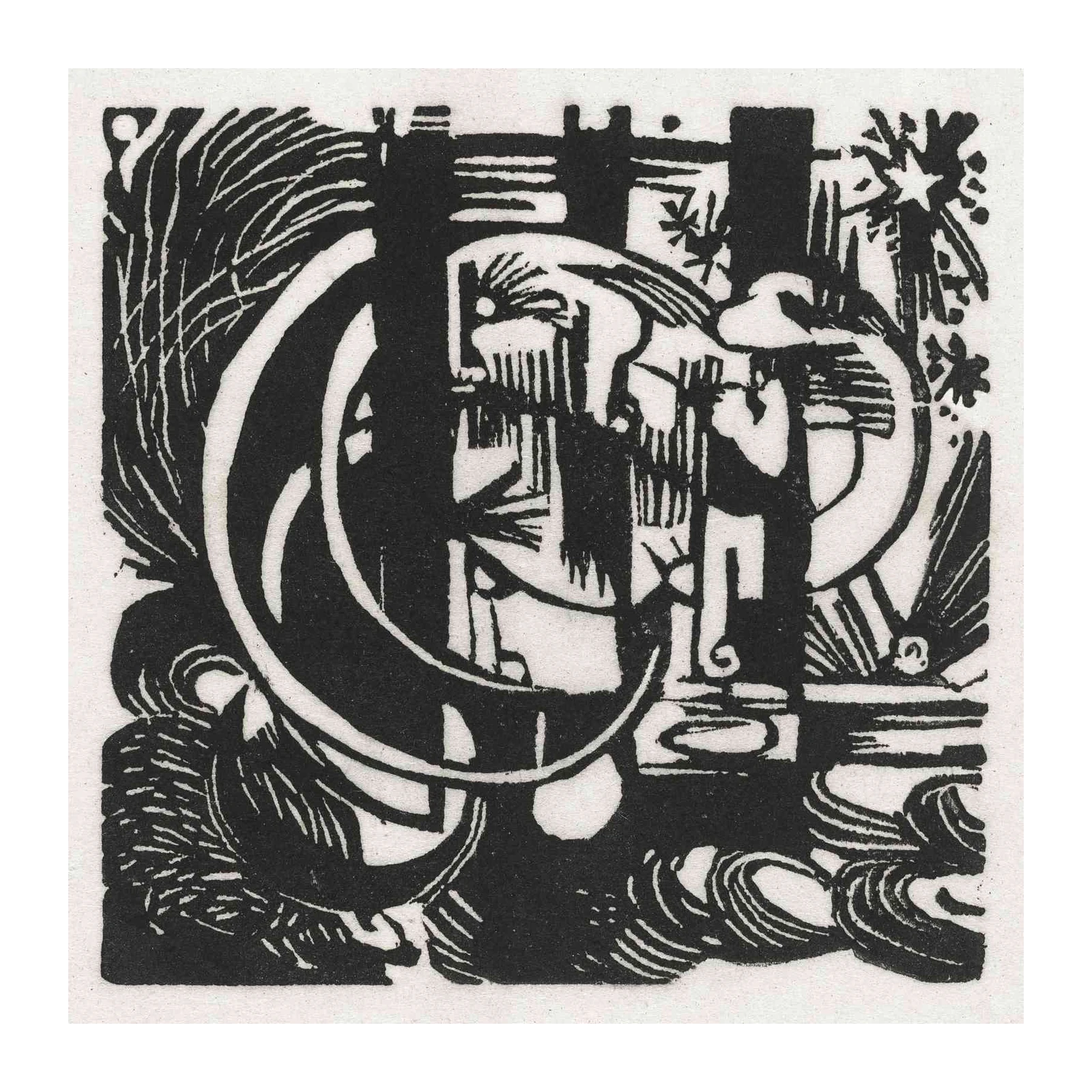 Abstract Black & White Modern Art Wall Art