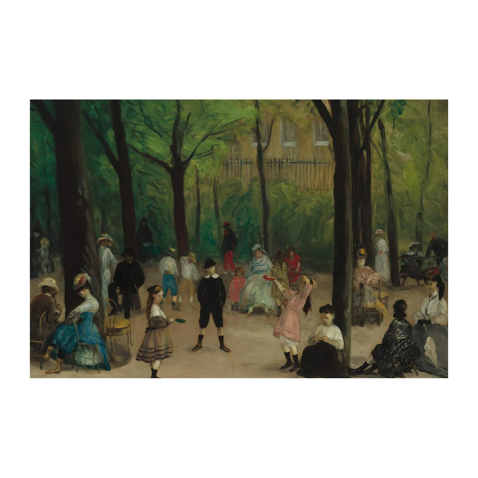 Parisian Park Leisure Impressionist Wall Art