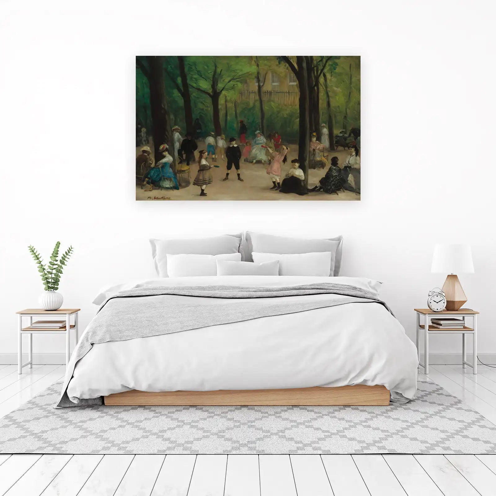 Parisian Park Leisure Impressionist Wall Art