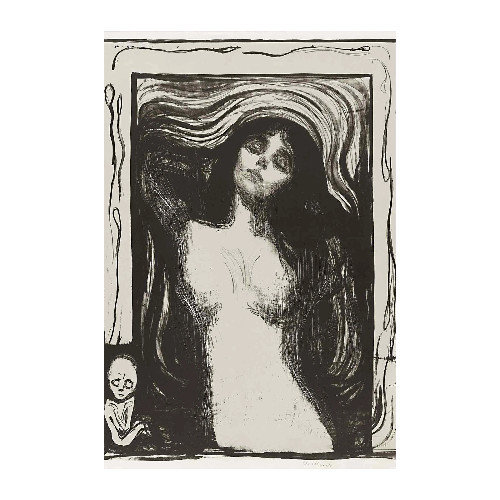 Edvard Munch Madonna Vampire Wall Art