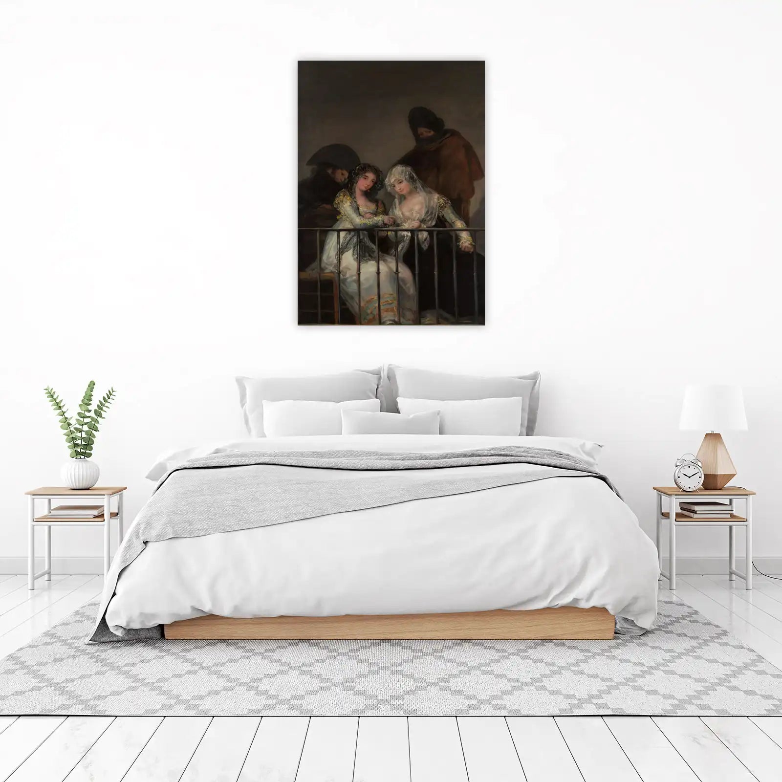 Goya's Two Women on a Balcony Wall Art