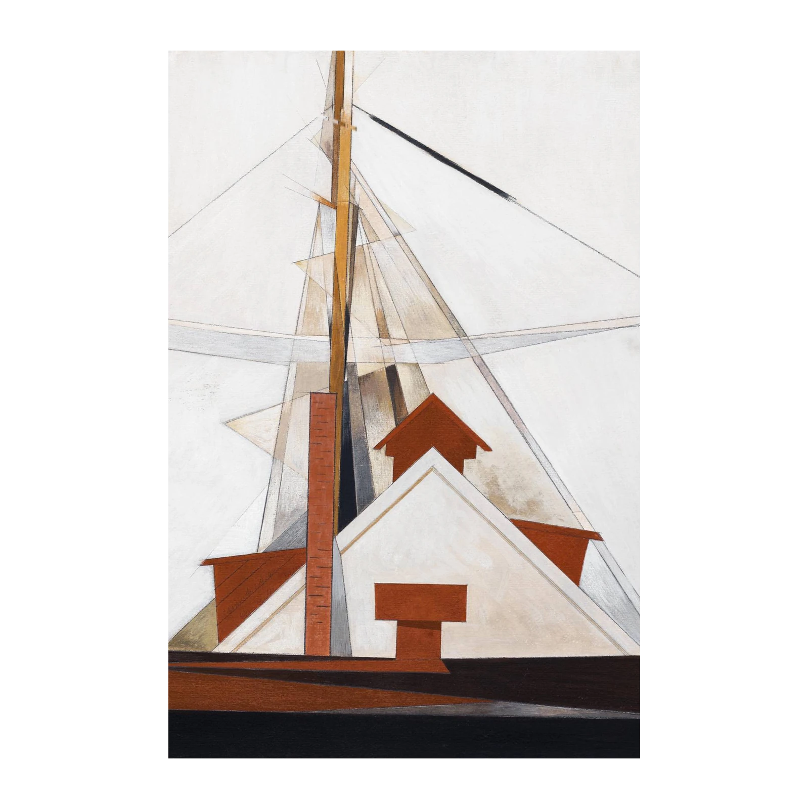 Modern Sailboat Abstract Wall Art