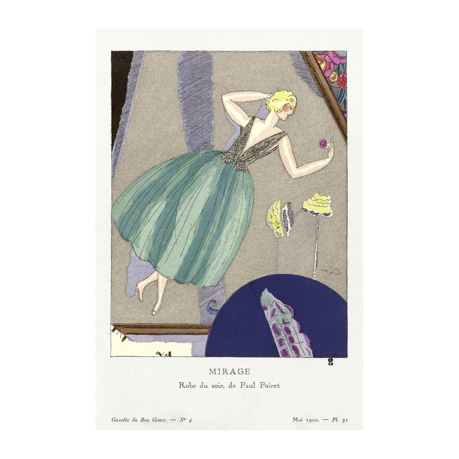 Art Deco Fashion Mirage Paul Poiret Wall Art