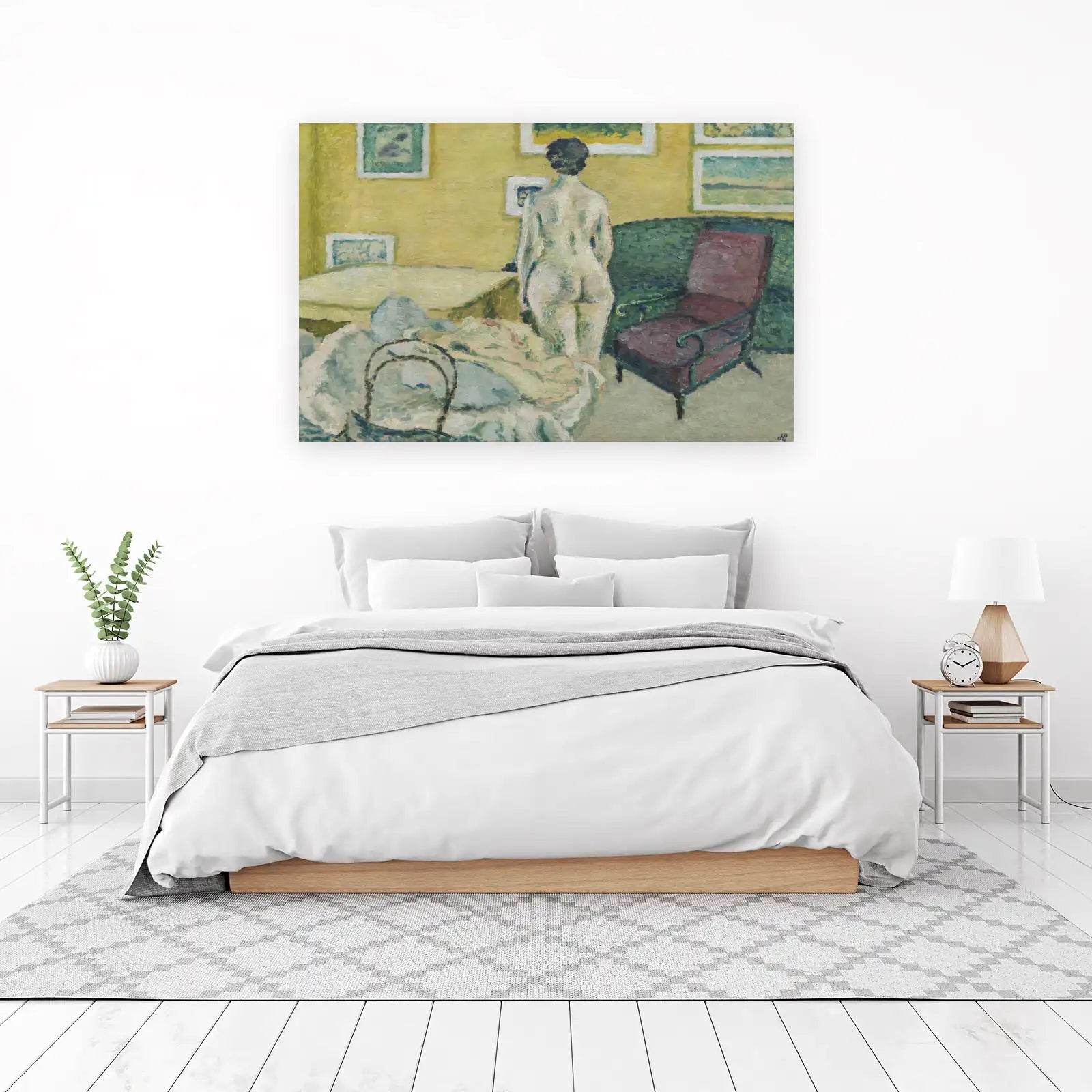 Vintage Nude Figure Bedroom Art Wall Art