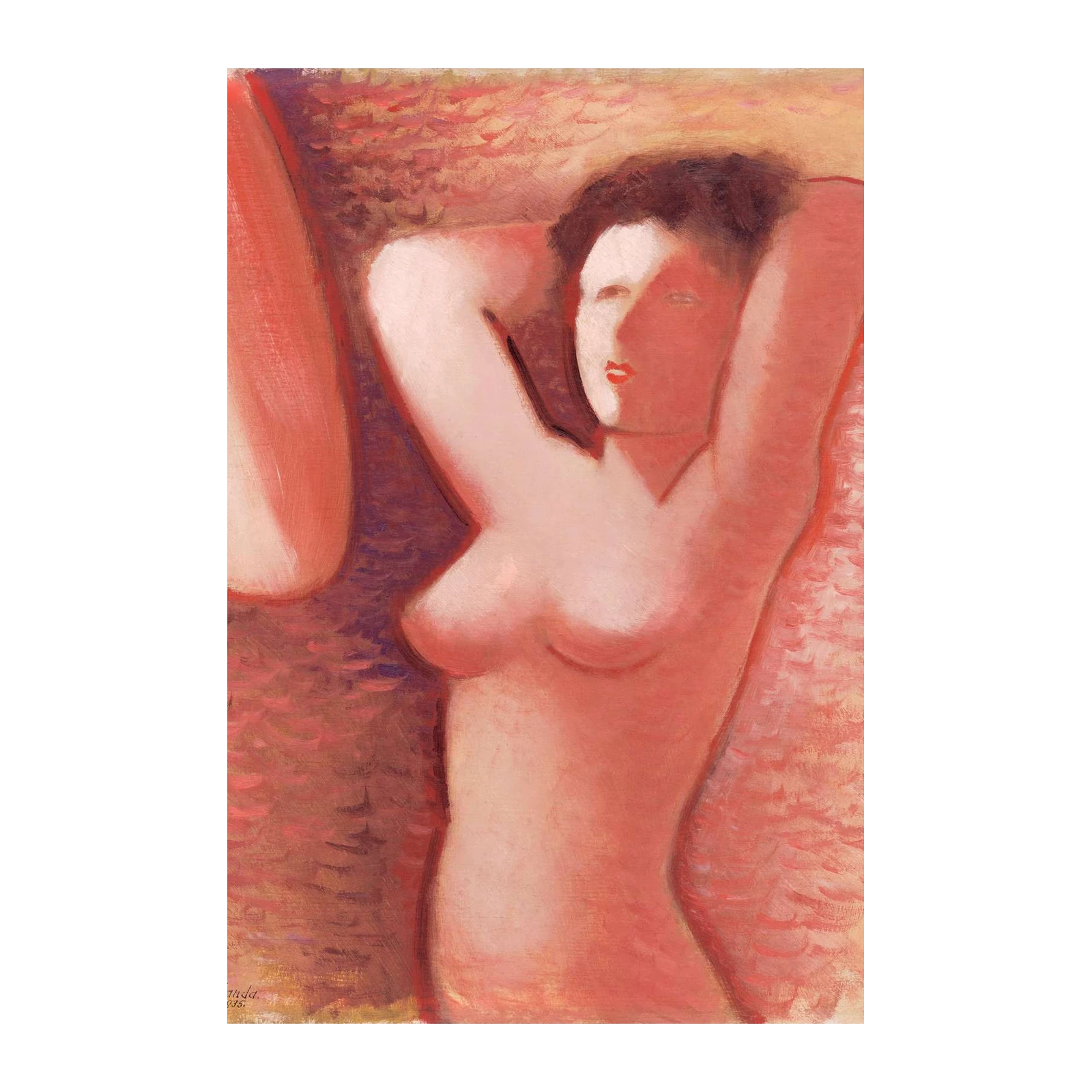 Emotive Nude Figure Art Wall Art