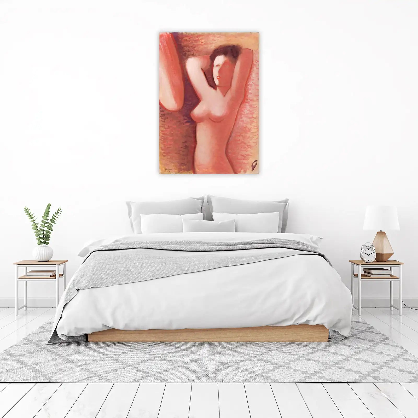 Emotive Nude Figure Art Wall Art