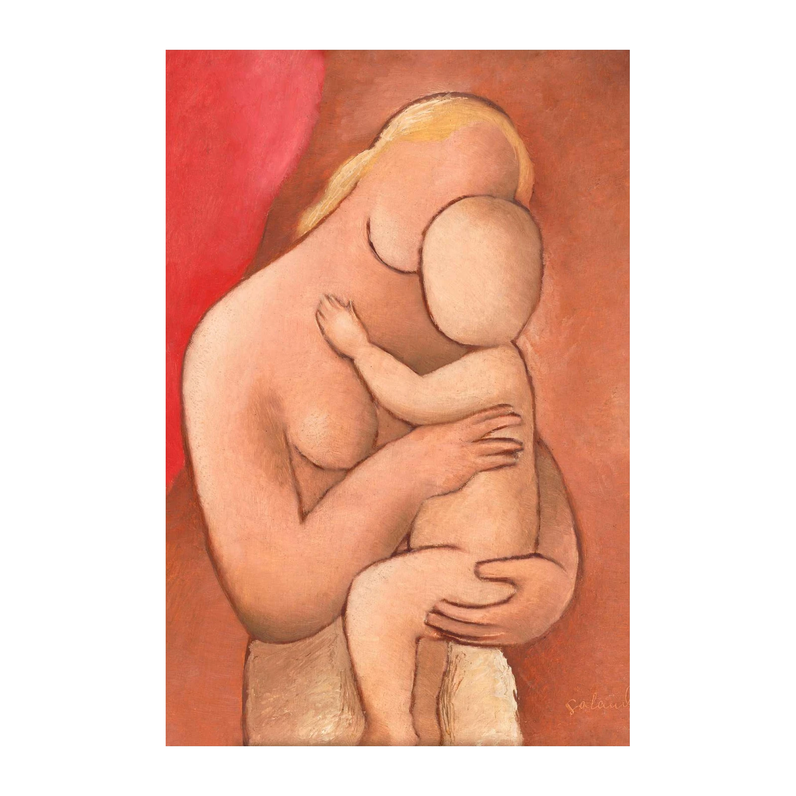 Timeless Embrace Mother and Child Wall Art