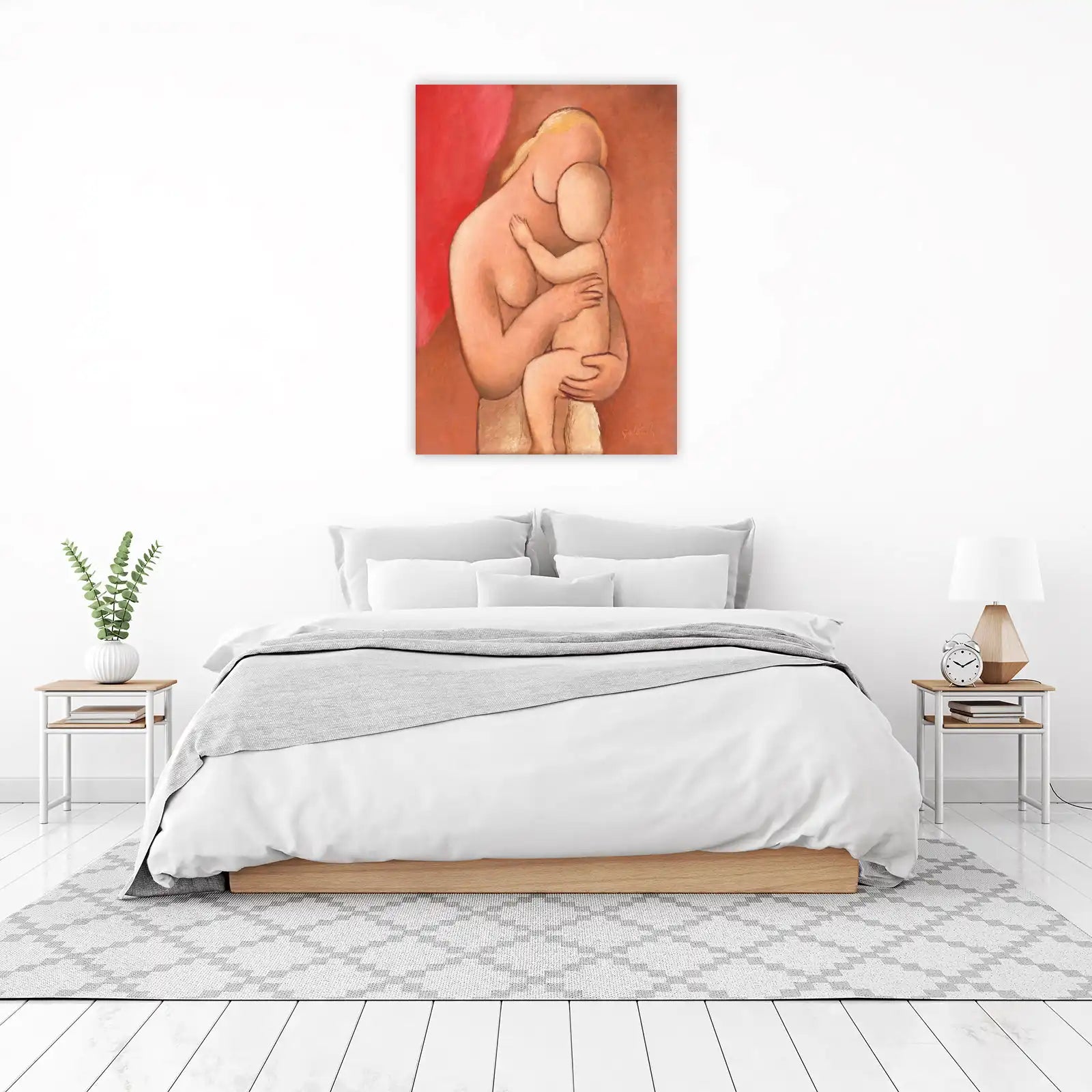 Timeless Embrace Mother and Child Wall Art
