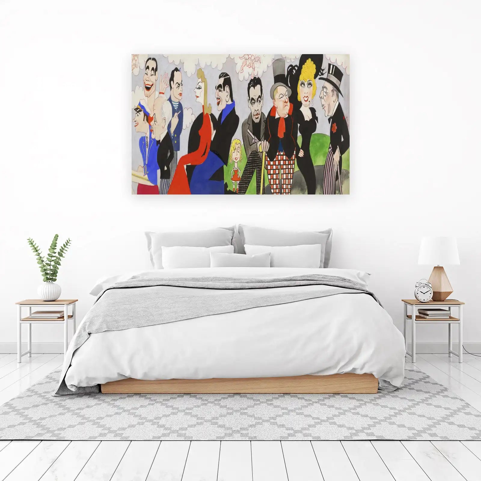 Vintage Caricature Ensemble Wall Art