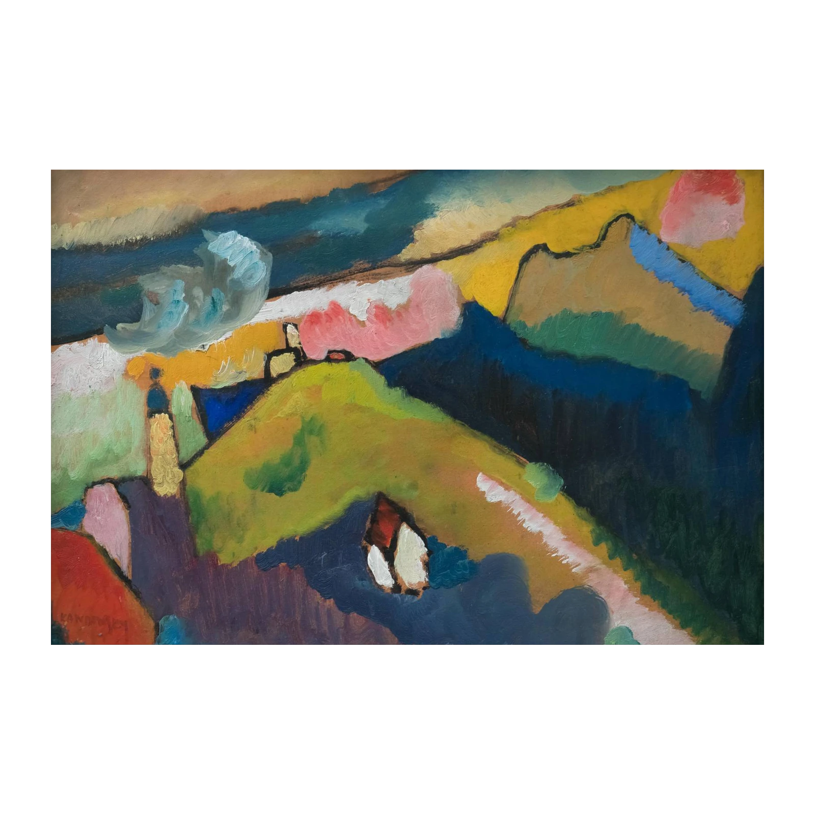 Vibrant Abstract Landscape Wall Art