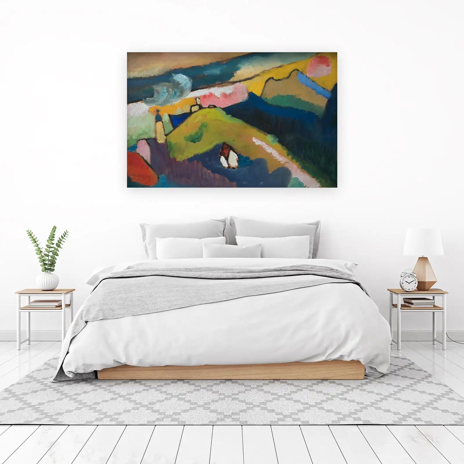 Vibrant Abstract Landscape Wall Art