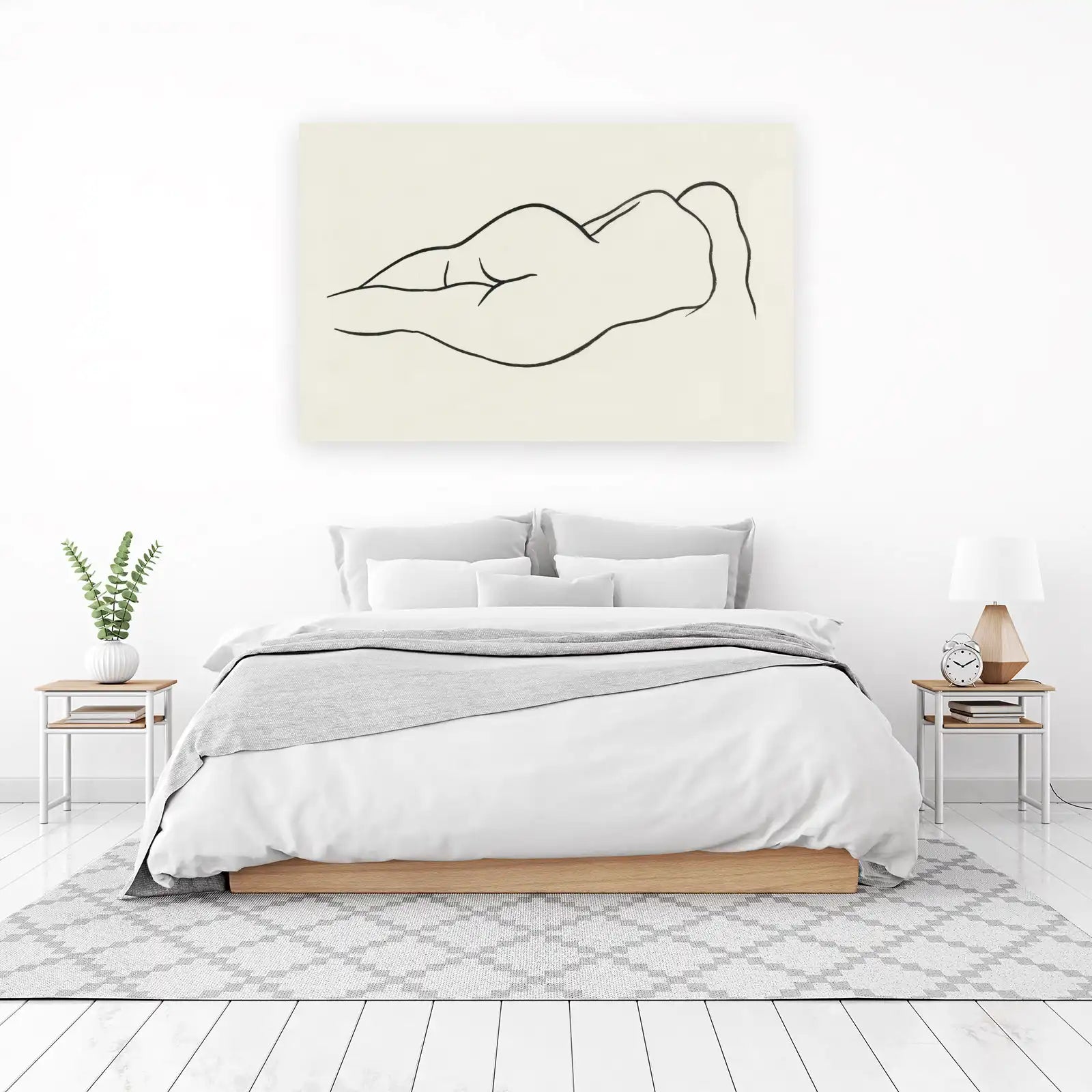 Abstract Nude Line Art Wall Art