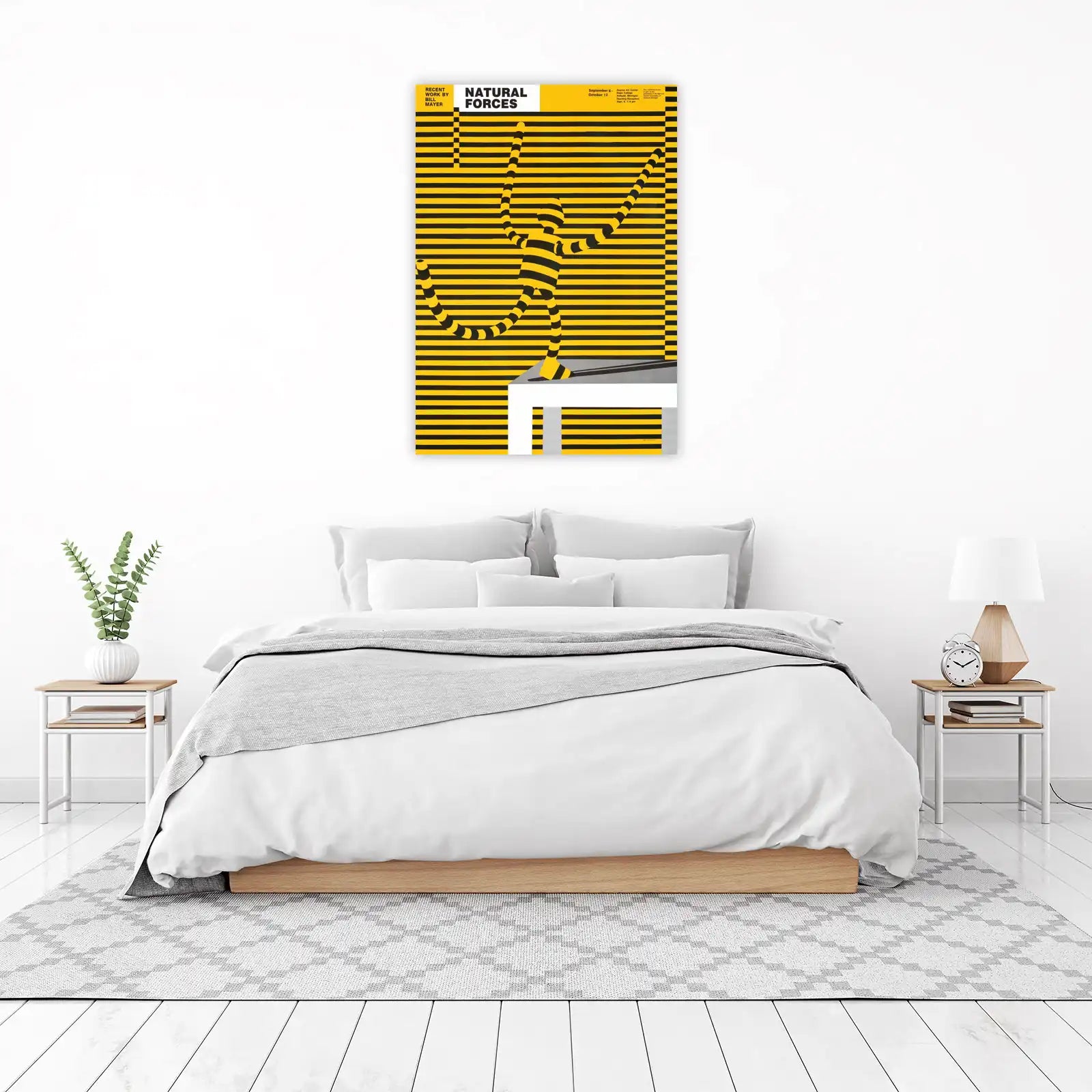 Bill Mayer Natural Forces Yellow Black Wall Art