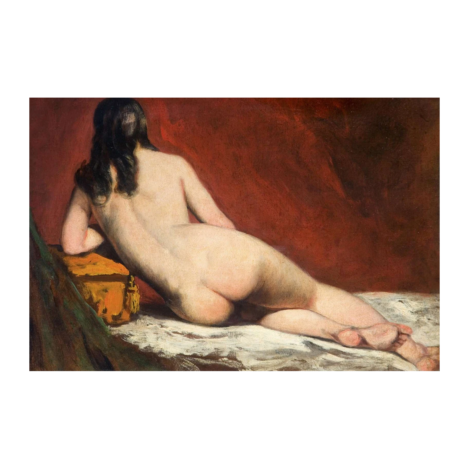 Reclining Nude Figure Classic Art Wall Art