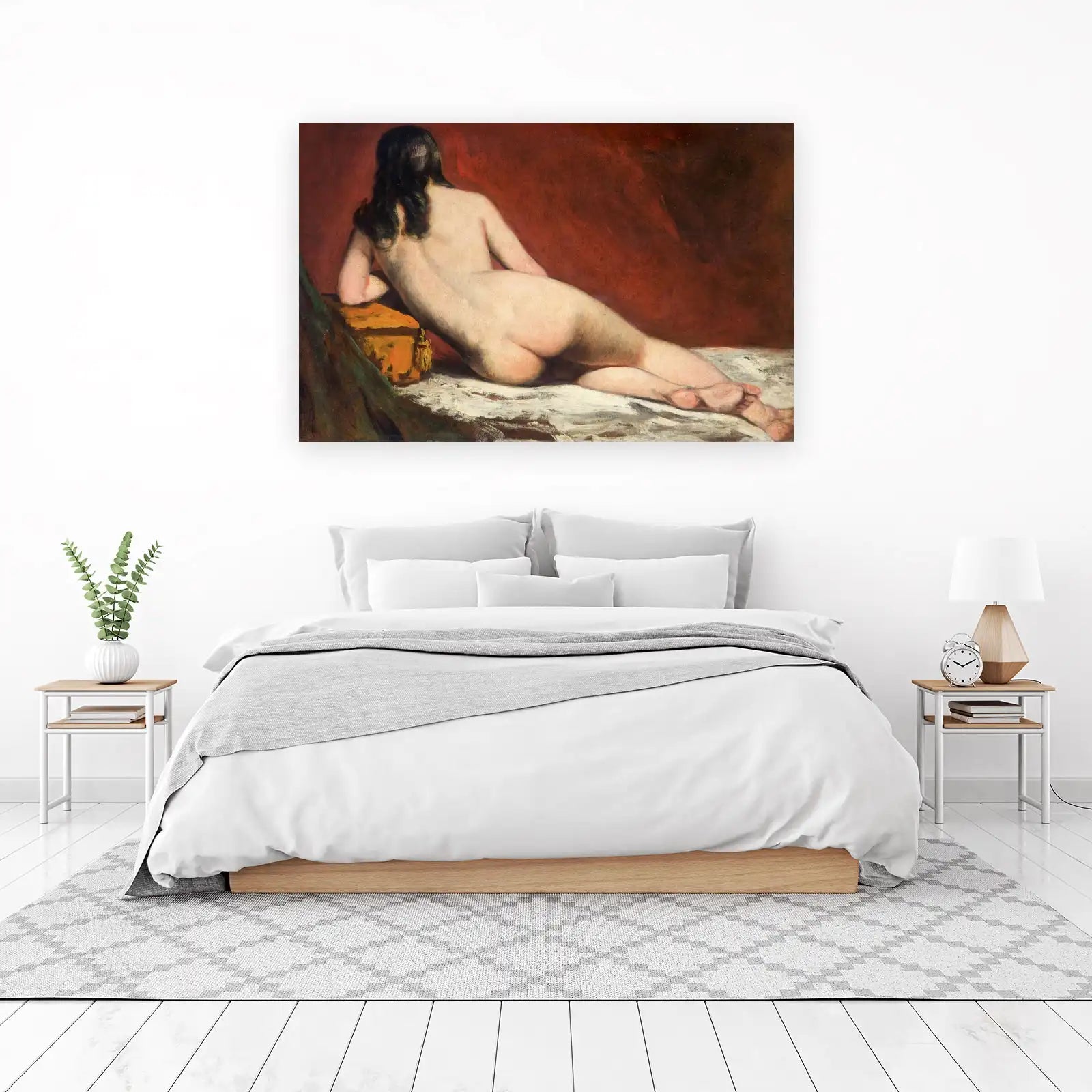 Reclining Nude Figure Classic Art Wall Art