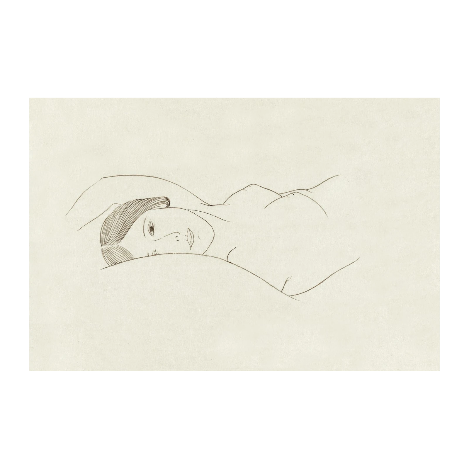 Ethereal Figure Sketch Wall Art