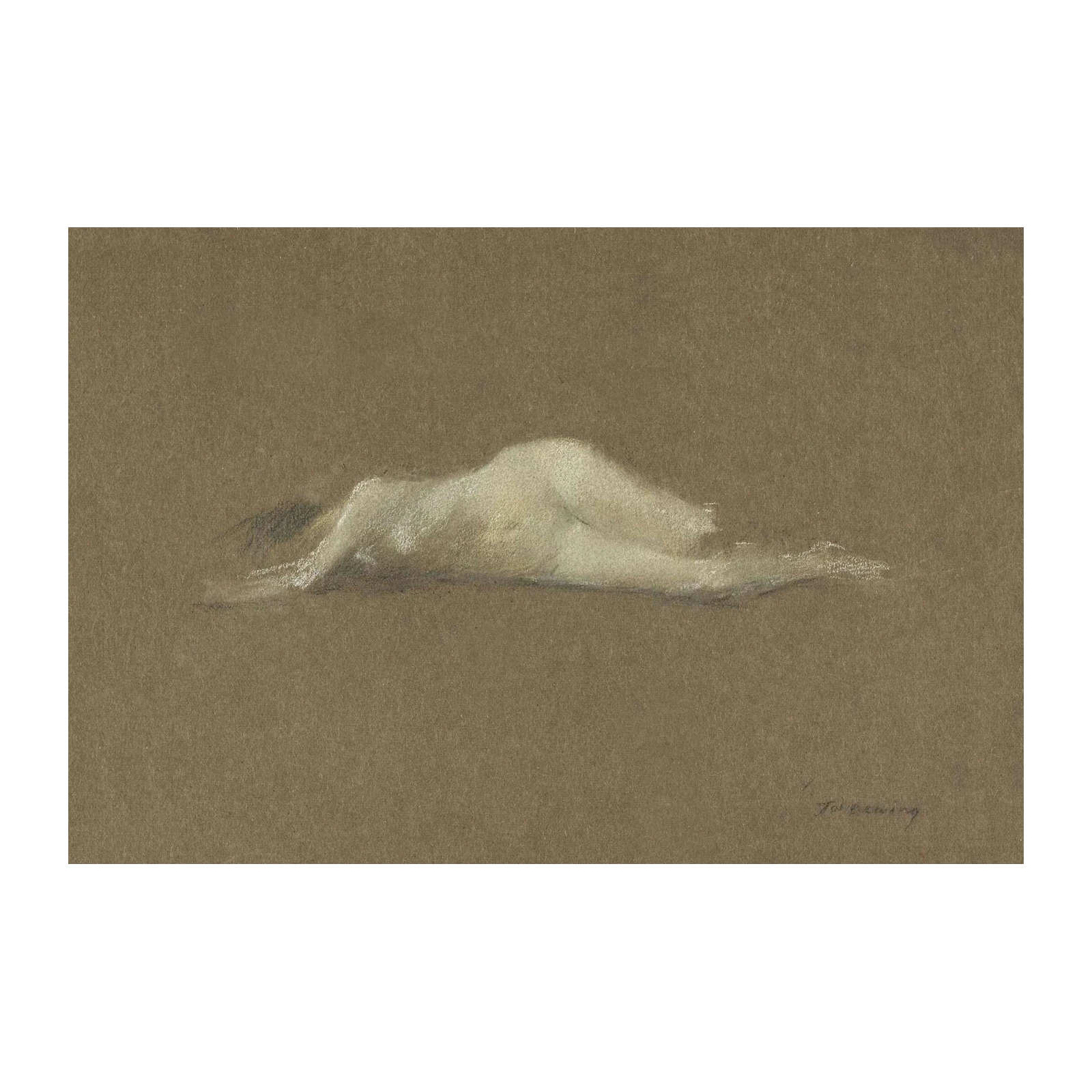 Reclining Figure Sketch Art Wall Art