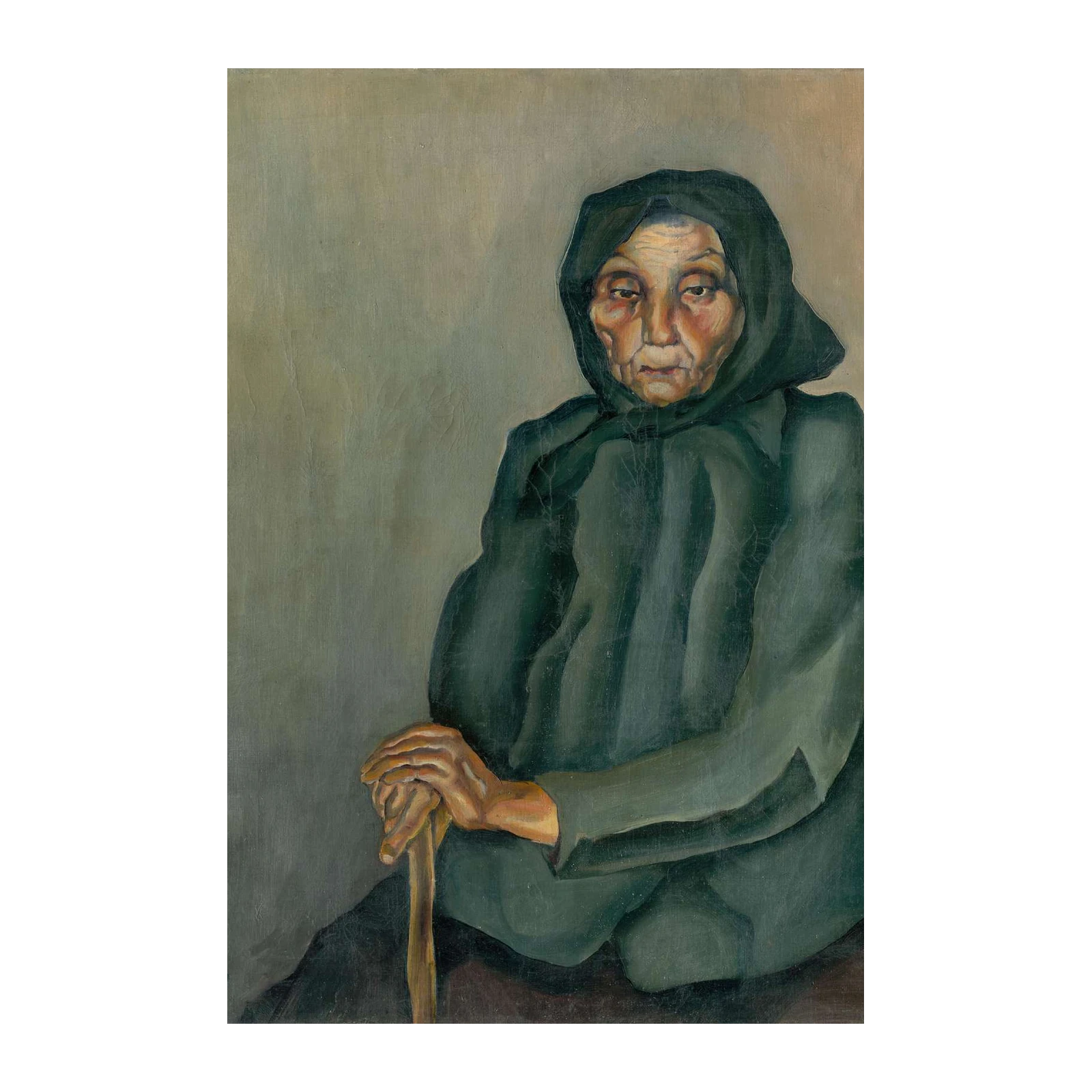 Vintage Portrait of an Elder Woman Wall Art