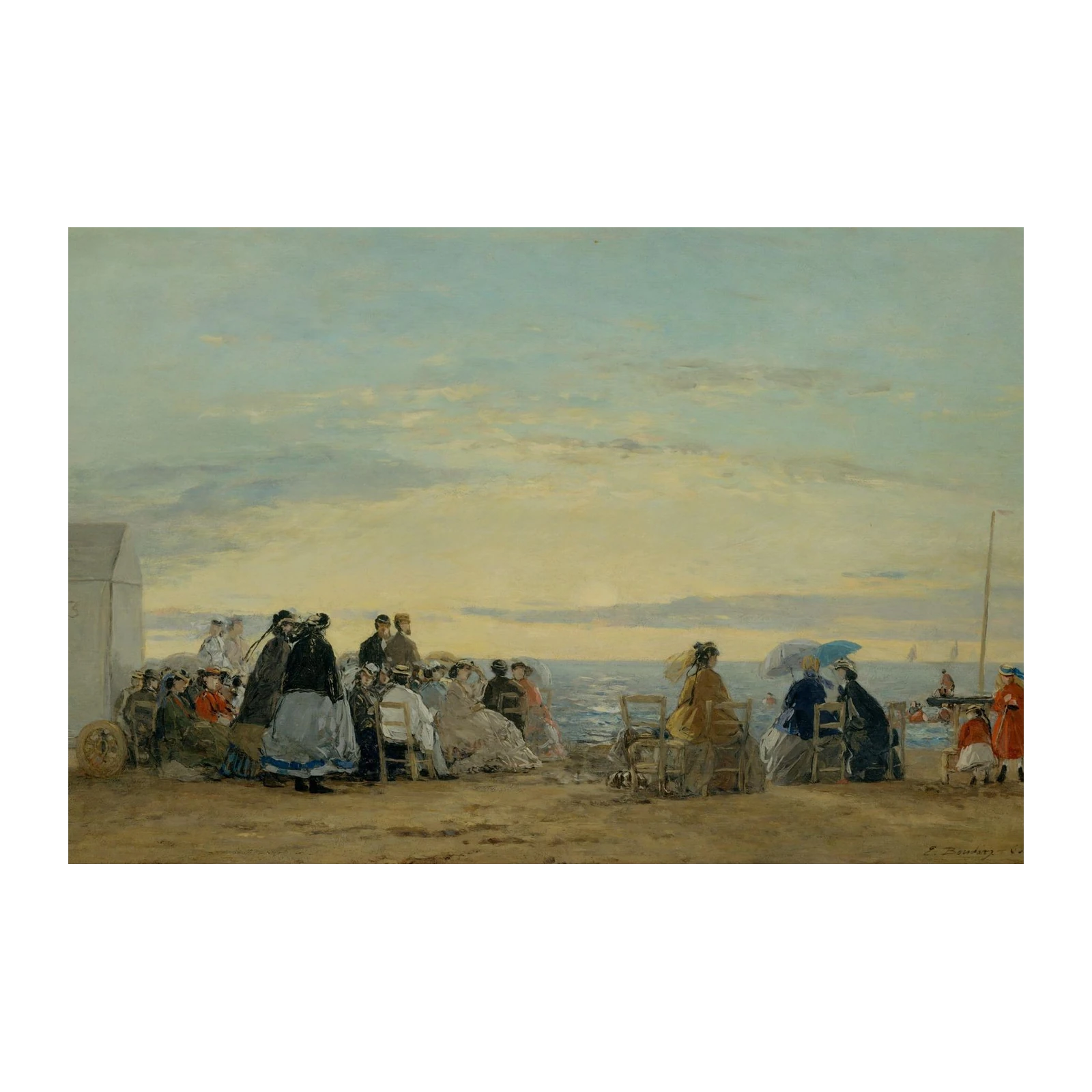 Impressionist Beach Scene Wall Art