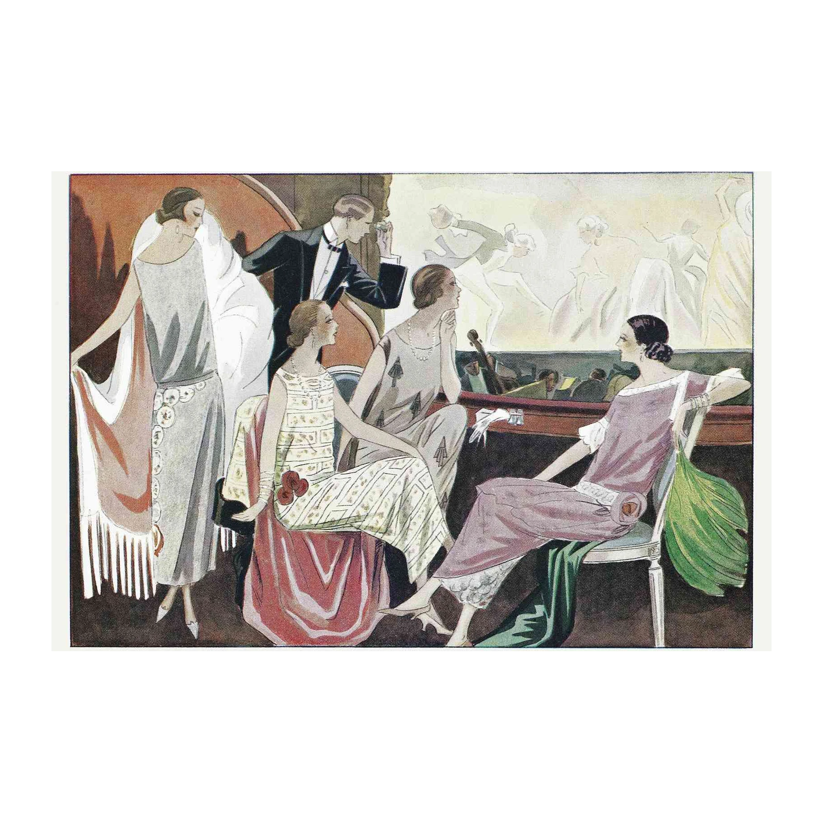 Vintage Fashion Show Roaring Twenties Wall Art