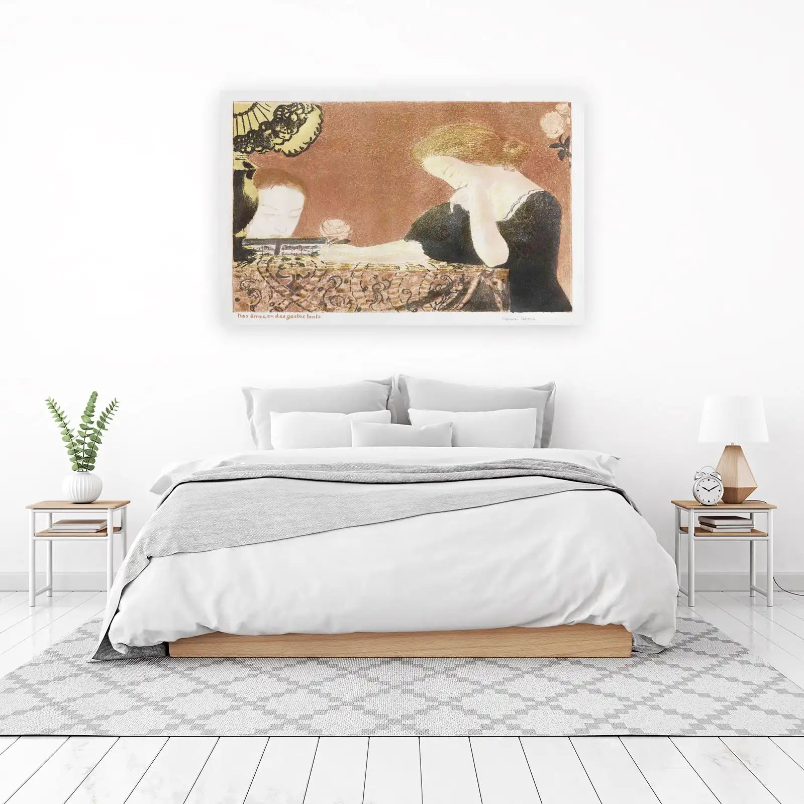 Elegant Rose Study Woman Wall Art