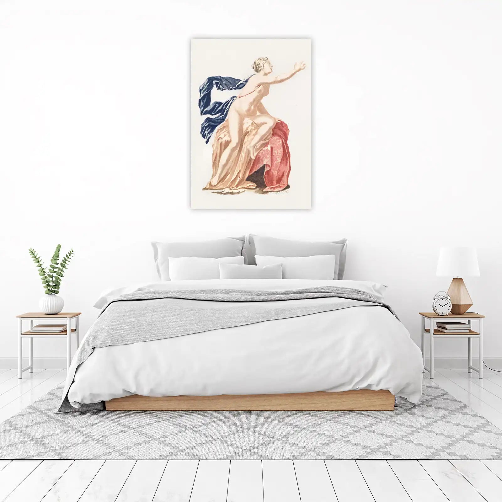 Neoclassical Nude Drapery Allegory Wall Art