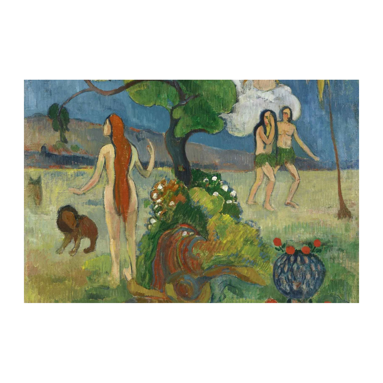Evocative Garden Scene Wall Art