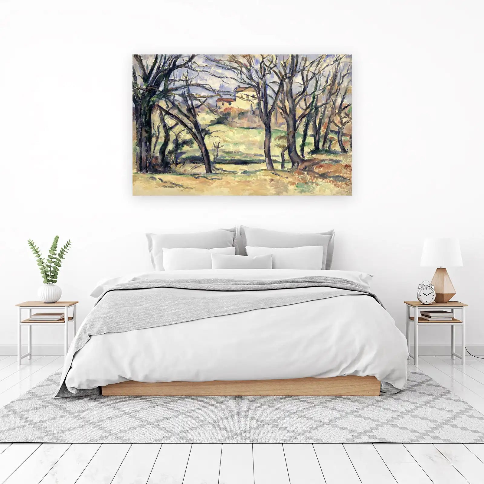Post-Impressionist Trees & House Wall Art