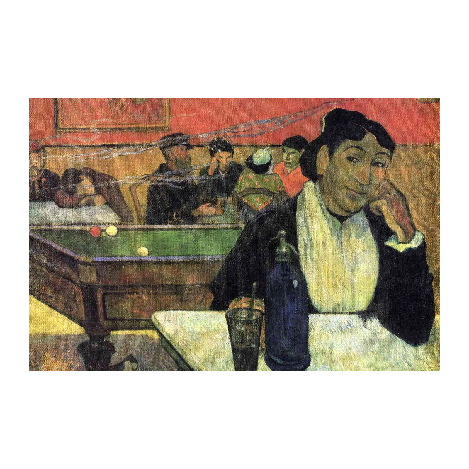 Intimate Cafe Scene 'The Smoker' Wall Art