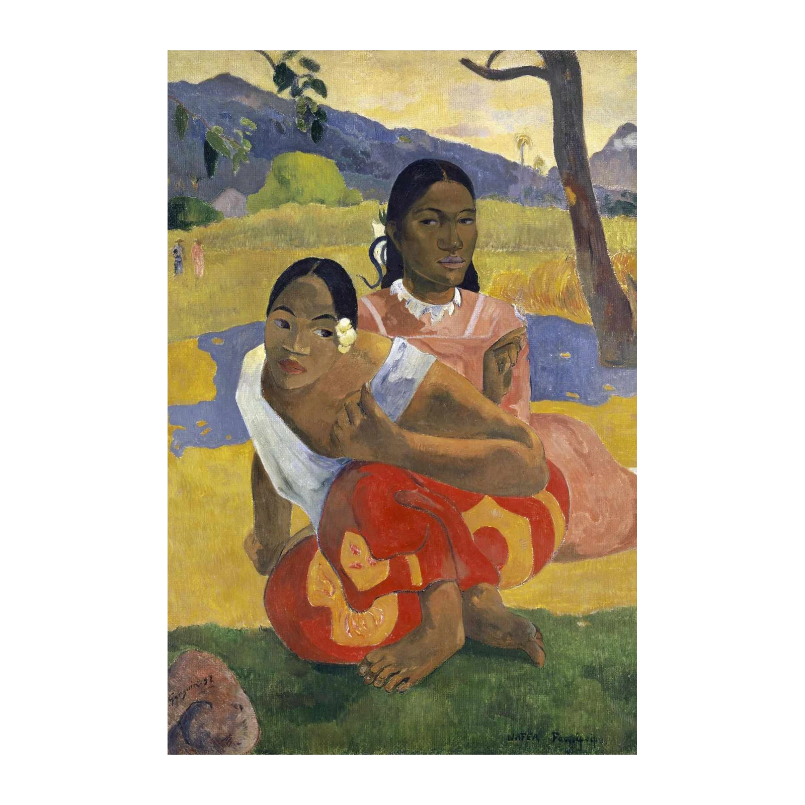 Two Tahitian Women Gauguin Wall Art
