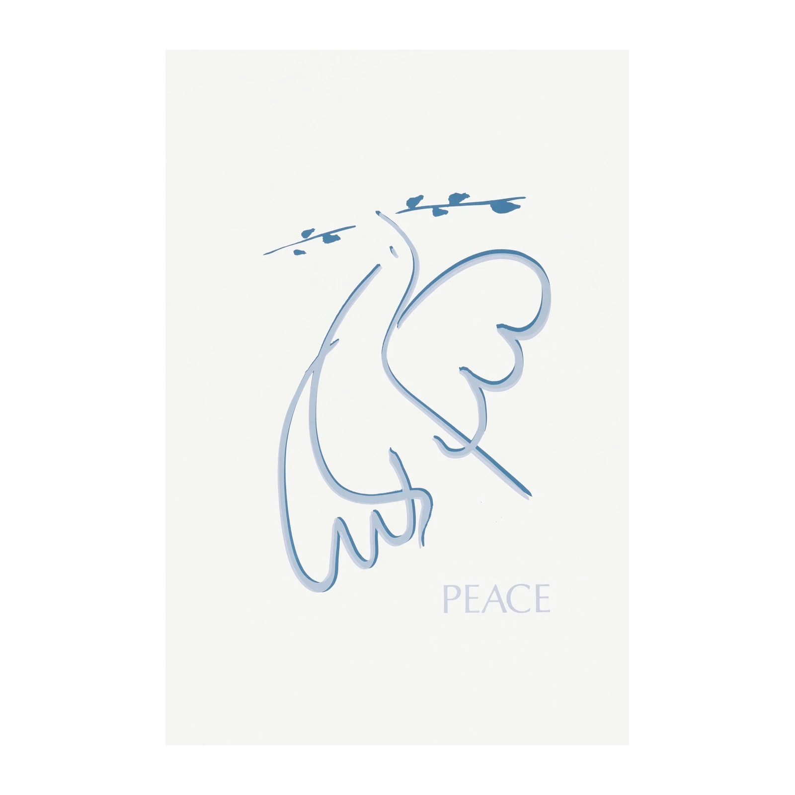 Elegant Dove of Peace Minimalist Wall Art