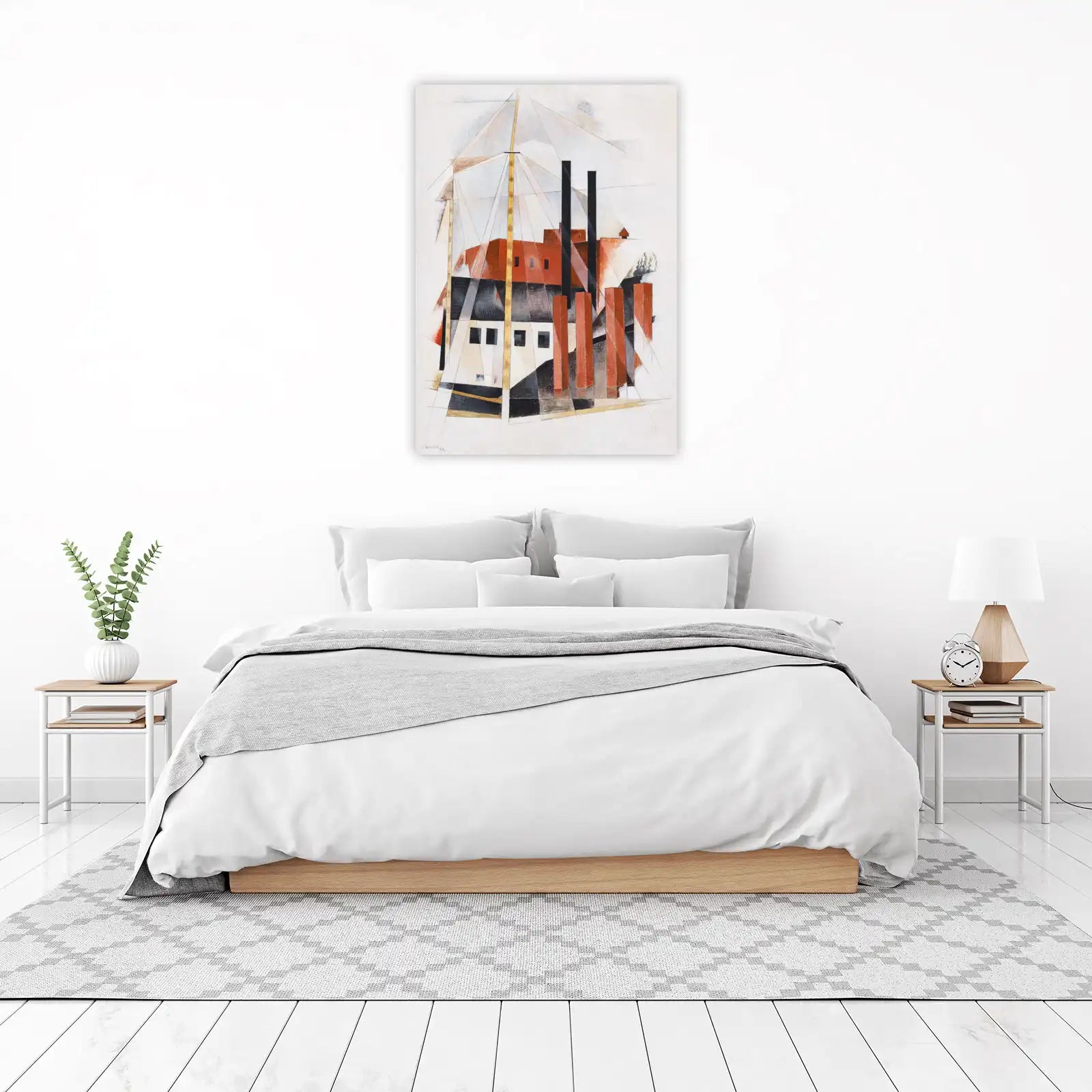 Futuristic Industrial Scene Wall Art