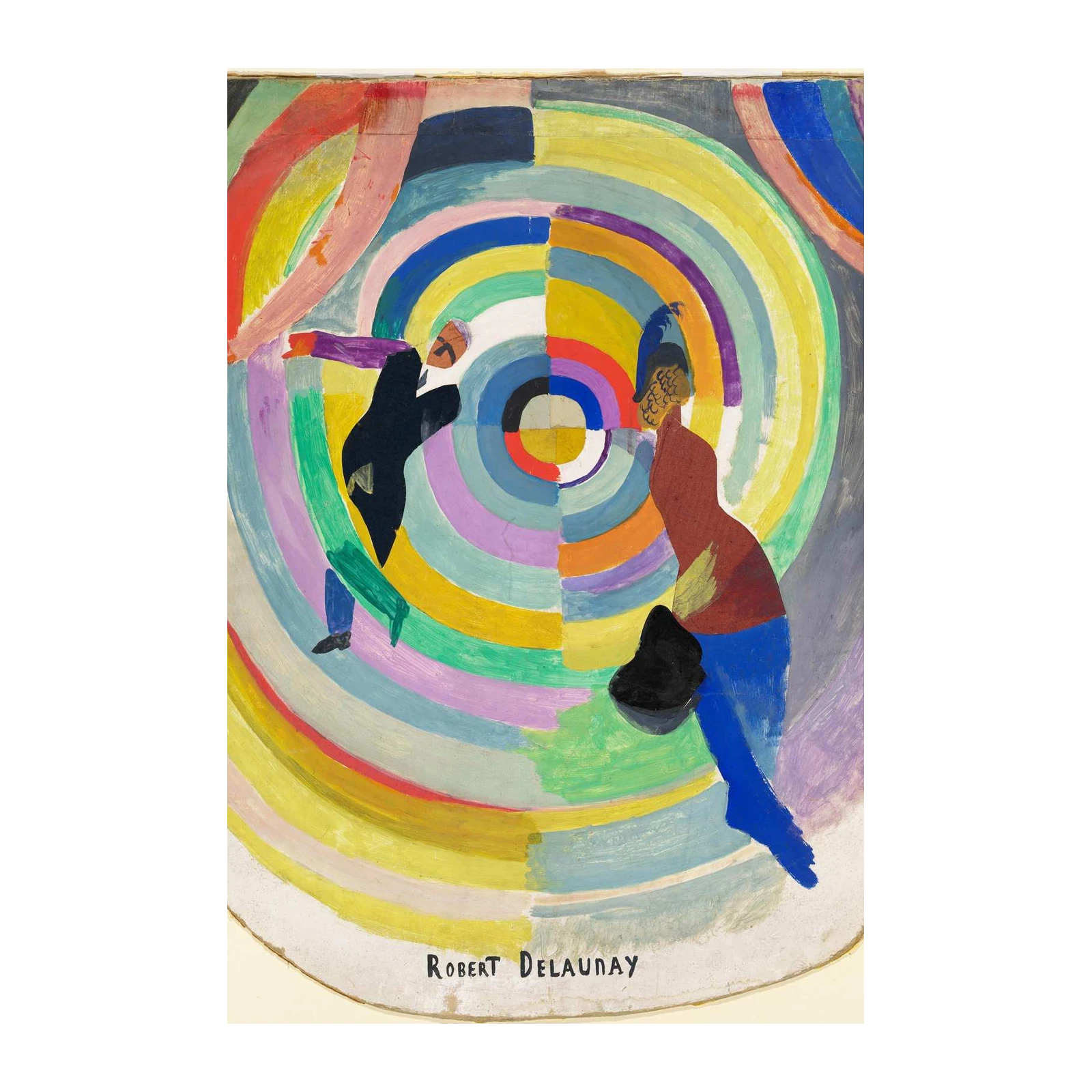Abstract Circular Dancers Wall Art
