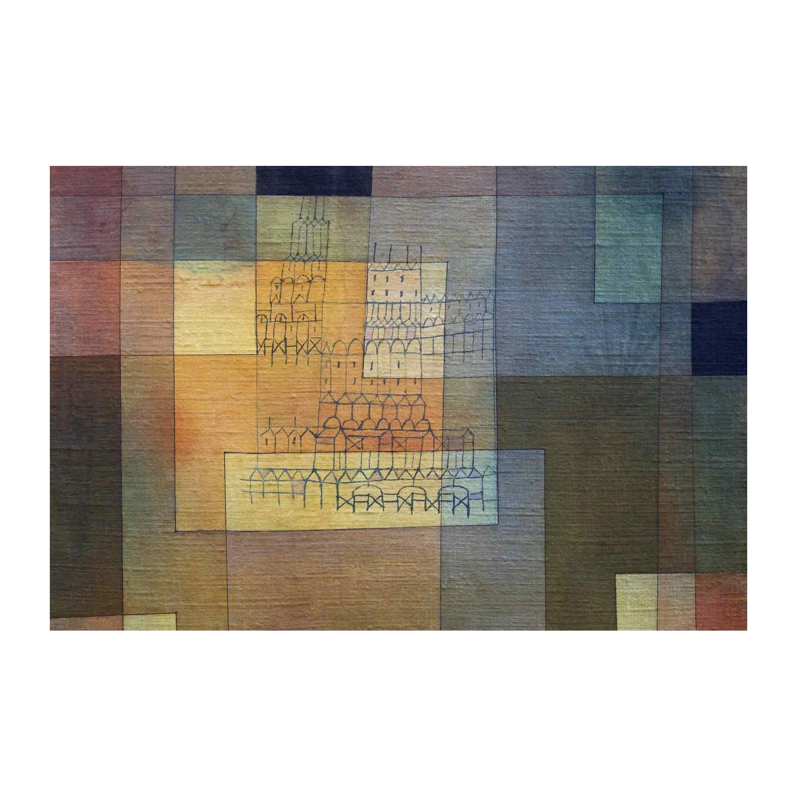 Abstract Cityscape Wall Art - Bauhaus Art