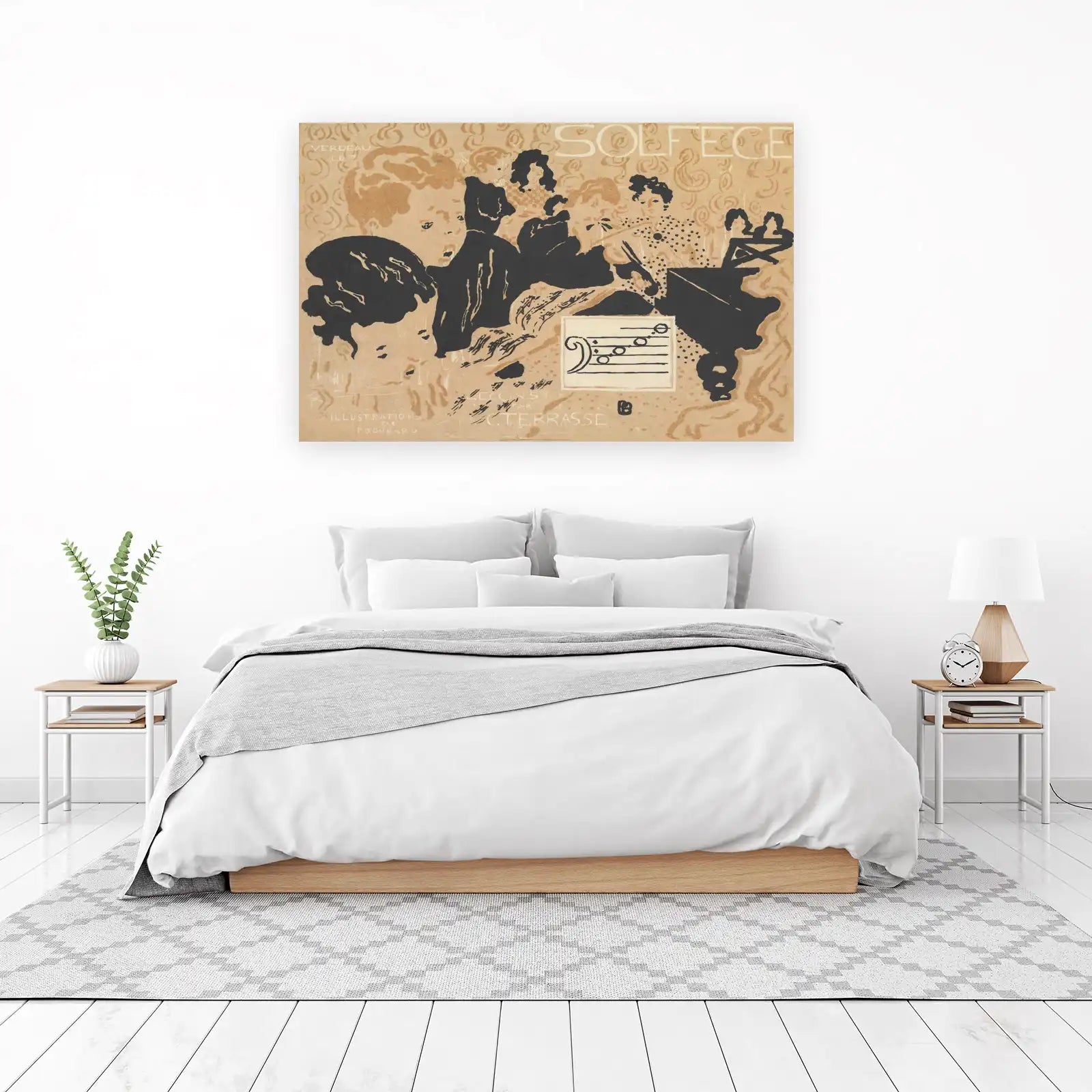 Vintage Solfege Music Lesson Wall Art