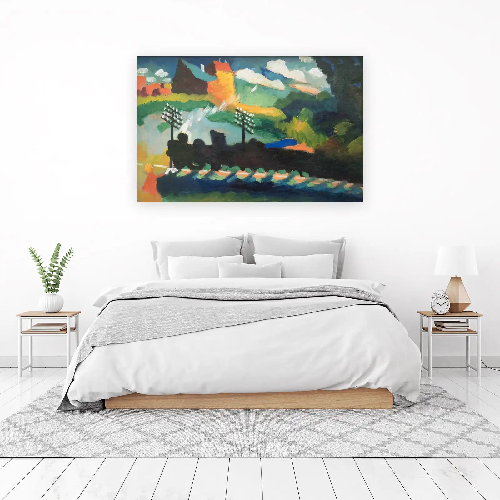 Vibrant Expressive Landscape Wall Art
