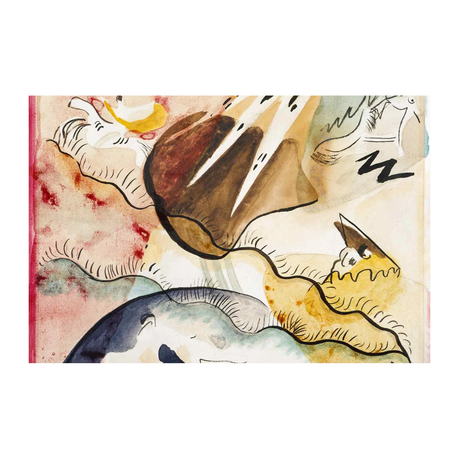 Abstract Expressionist Watercolor Wall Art