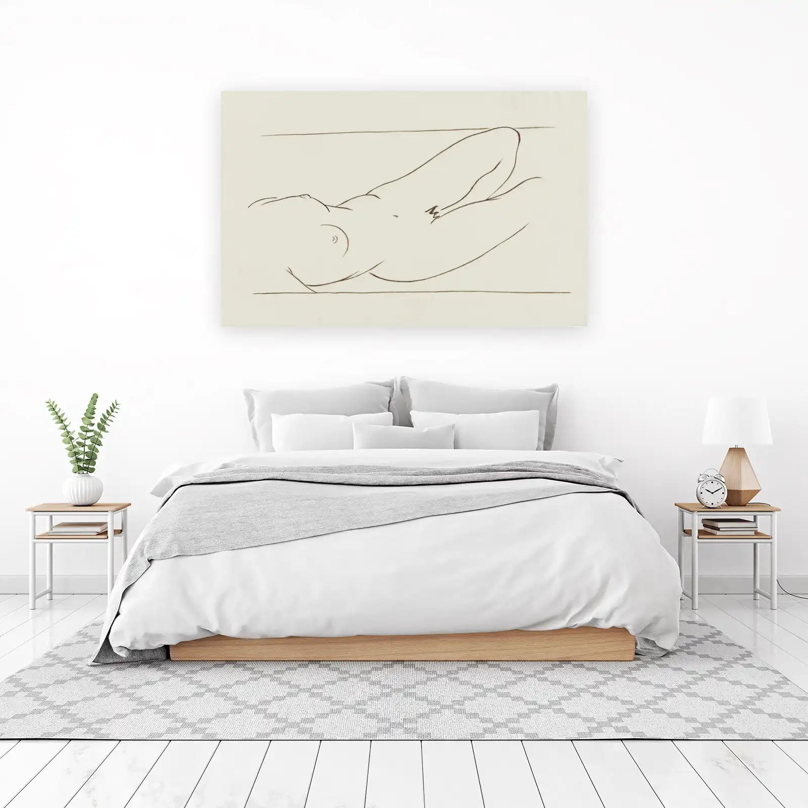 Minimalist Nude Line Art Wall Art
